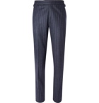 Kingsman - Blue Slim-Fit Pinstriped Wool Suit Trousers - Blue
