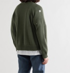 UNDERCOVER - Distressed Knitted Cardigan - Green