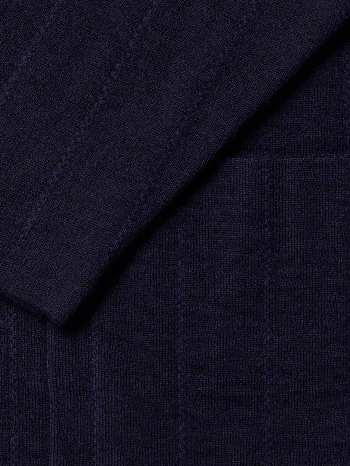 Inis Meáin - Double-Breasted Striped Wool, Cashmere and Cotton-Blend Blazer - Blue