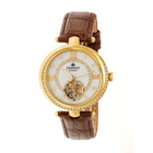 Empress Stella Automatic Crystal White Dial Ladies Watch EM2104
