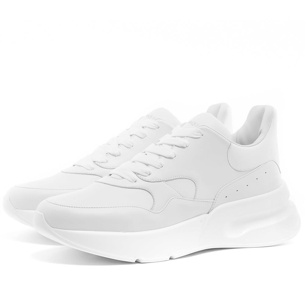 Alexander McQueen Shoes  Mens Oversized Sneaker Optic White/Lust