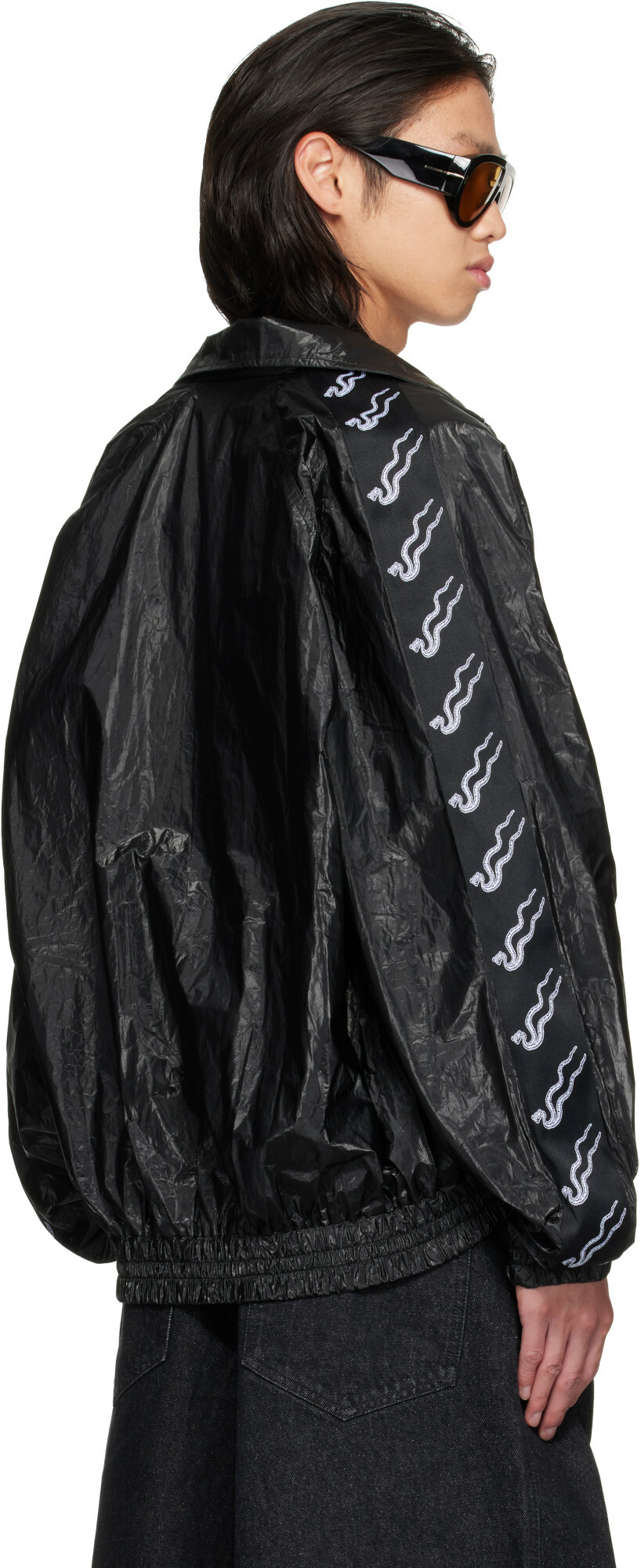 LU'U DAN Black LD Windbreaker Jacket