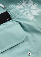 Amiri Starburst Logo Shell Swim Shorts Blue
