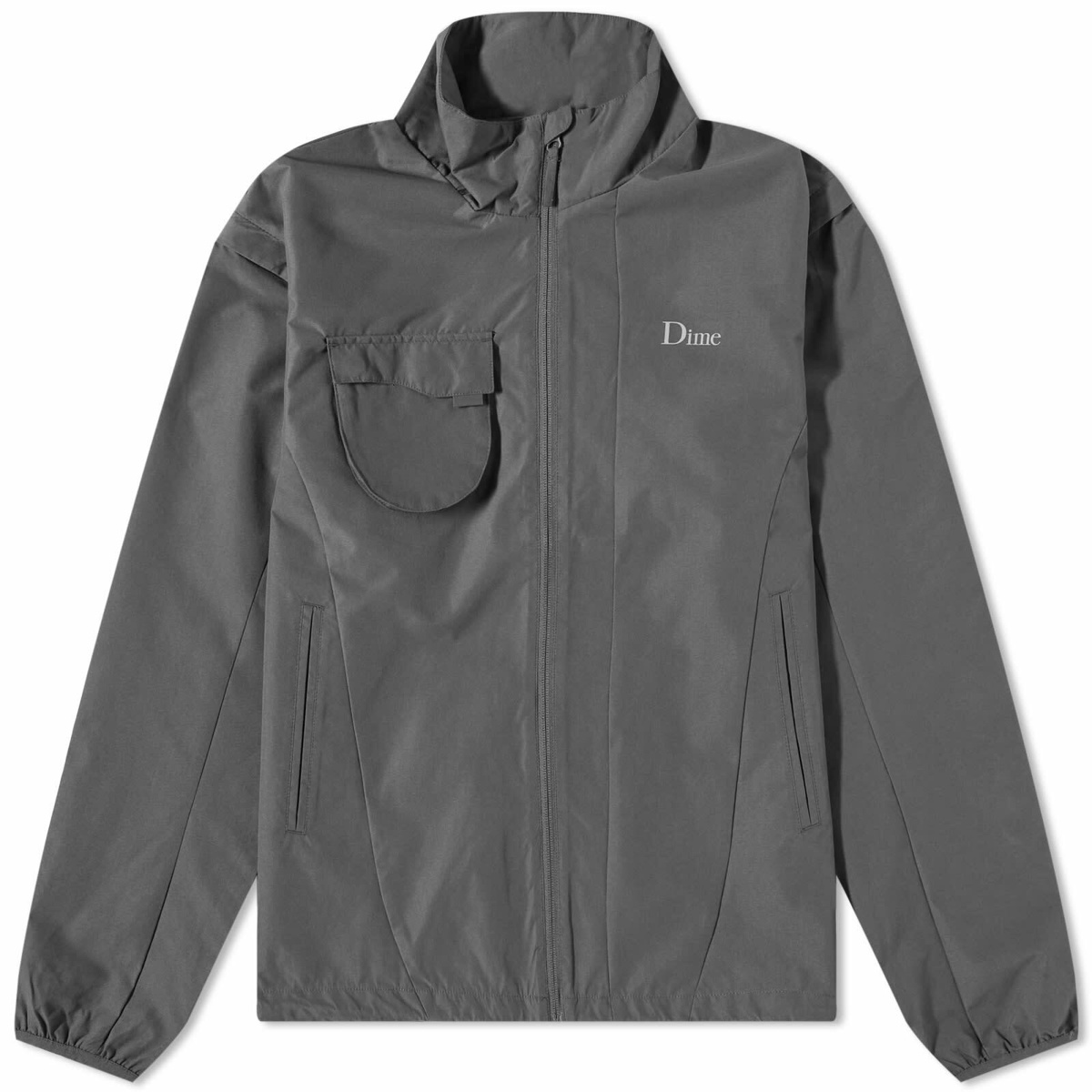 Dime Men's Hiking Zip-Off Sleeve Jacket in Charcoal