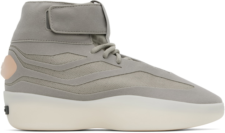 Photo: Fear of God Athletics Gray adidas Originals Edition II Basketball Hi Sneakers
