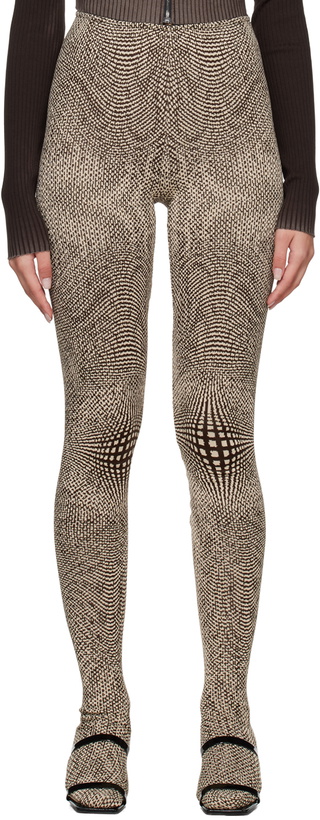 Photo: Anne Isabella Brown & Beige Jacquard Socks