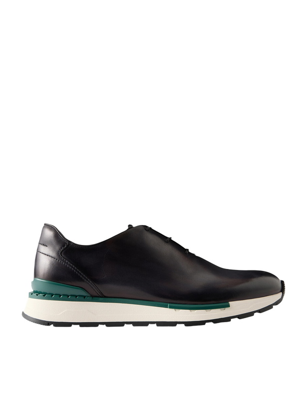 Photo: Berluti - Fast Track Full-Grain Venezia Softy Leather Sneakers - Black
