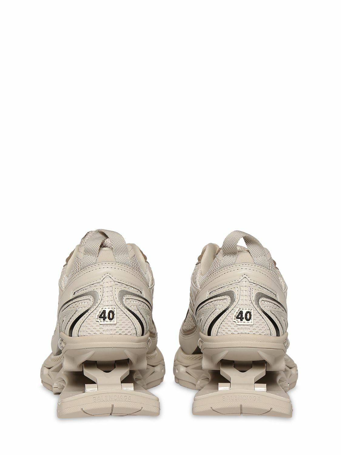 BALENCIAGA - X-pander Mesh & Faux Leather Sneakers Balenciaga