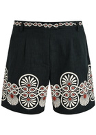 LA Double J Boyfriend Printed Woven Cotton Shorts Multicoloured