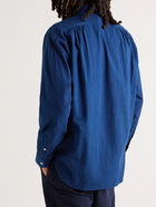 Blue Blue Japan - Indigo-Dyed Cotton-Twill Shirt - Blue