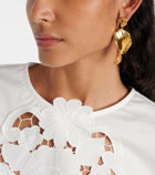 Oscar de la Renta Petal drop earrrings