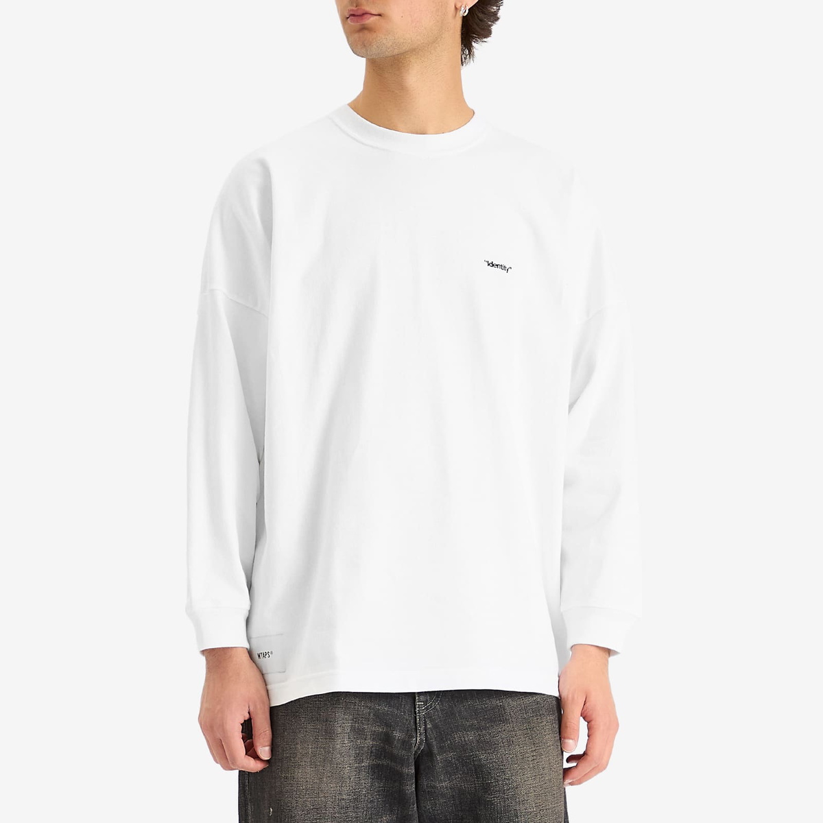 トップス WTAPS IDENTITY / LS / COTTON White L WTAPS-Sign-LS-Cotton-White-