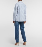 Nili Lotan - Mael striped cotton poplin shirt
