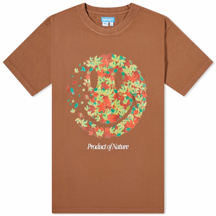 Photo: MARKET Men's Smiley Product Of Nature T-Shirt in Acorn