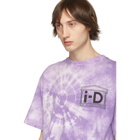 Aries Purple i-D Edition Tie-Dye Flower T-Shirt