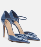 Valentino Garavani D'Orsay VLogo patent leather pumps