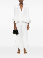 Rowen Rose Pleated Cropped Trousers