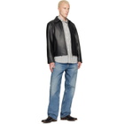 Sunflower Black Short Leather Jacket