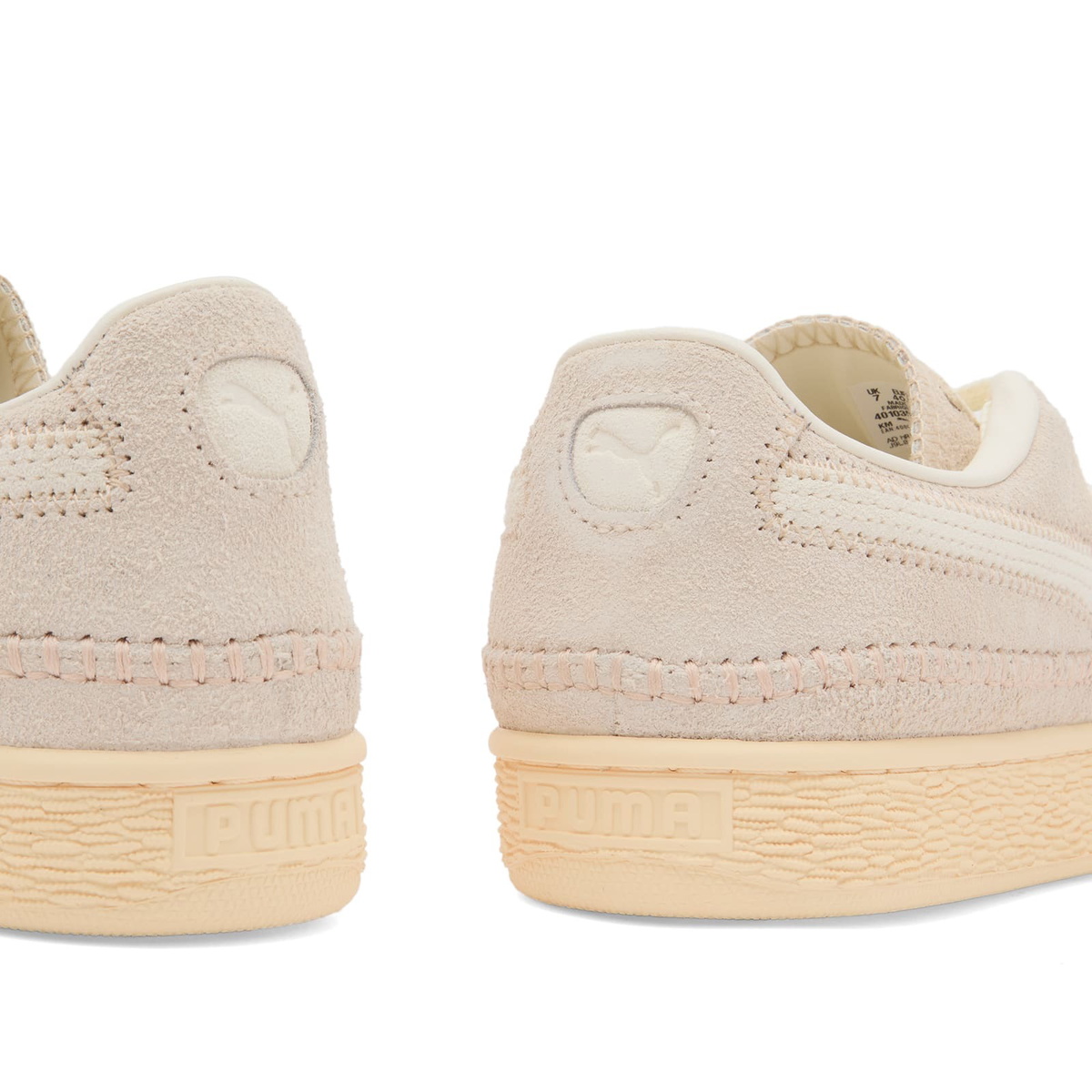 Puma Suede Moccasin Sneaker in Frosted Ivory/Warm White