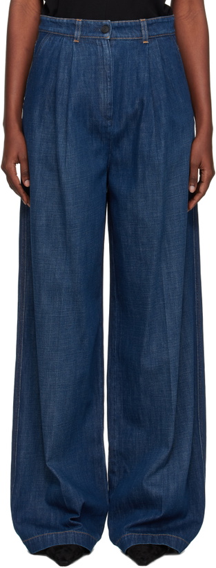 Photo: Lanvin Blue Darted Jeans