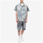 Tobias Birk Nielsen Men's Ai Serigraphy Vacation Shirt in Polywire Cold Grey