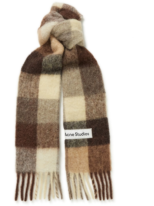 Photo: Acne Studios - Checked Knitted Scarf