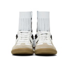 Maison Margiela White and Black Replica Sock Sneakers