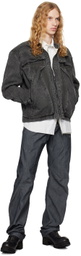 CARNET-ARCHIVE Gray Mass Denim Jacket