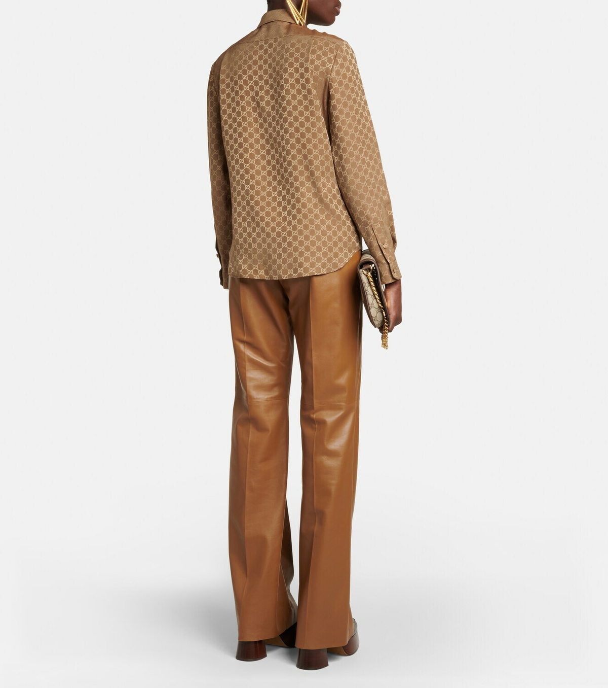 Gucci - GG silk crêpe shirt Gucci