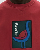 By Parra The Great Goose Crew Neck Sweatshirt Red - Mens - Sweatshirts