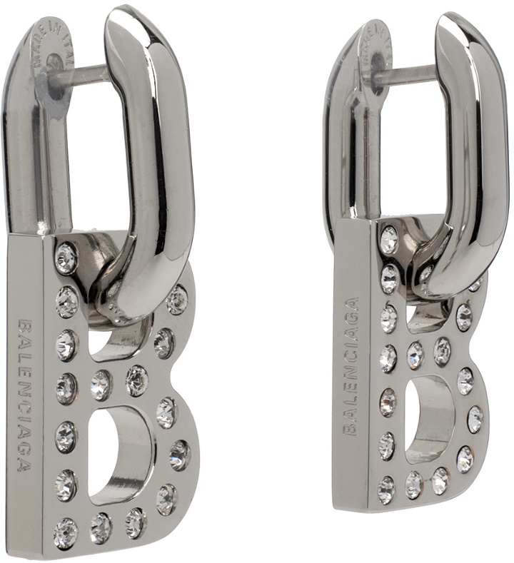 Photo: Balenciaga Silver B Chain XS Earrings