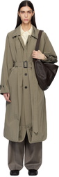 ssstein Beige Oversized Layered Combination Trench Coat