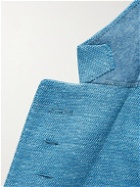 Peter Millar - Falls Slim-Fit Unstructured Wool, Silk and Linen-Blend Blazer - Blue