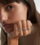 Spinelli Kilcollin Raneth sterling silver ring with sapphires and diamonds