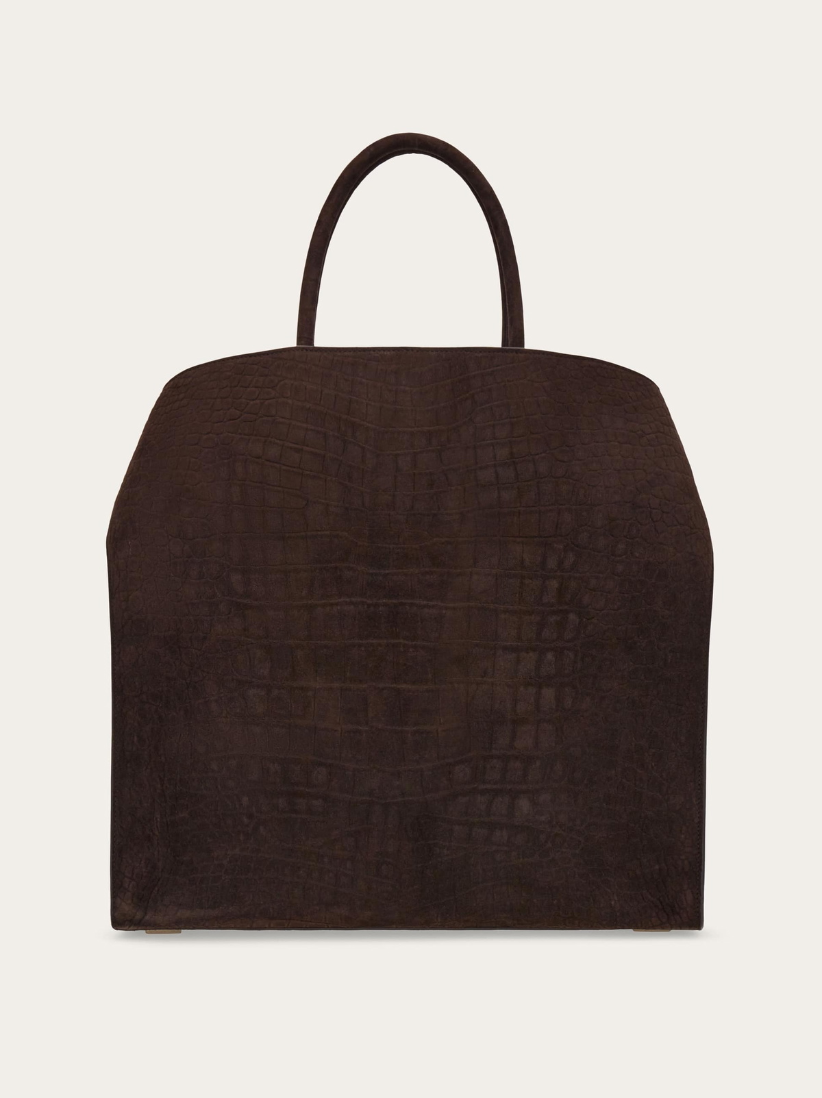 Ferragamo Mens Hug tote bag in Brown