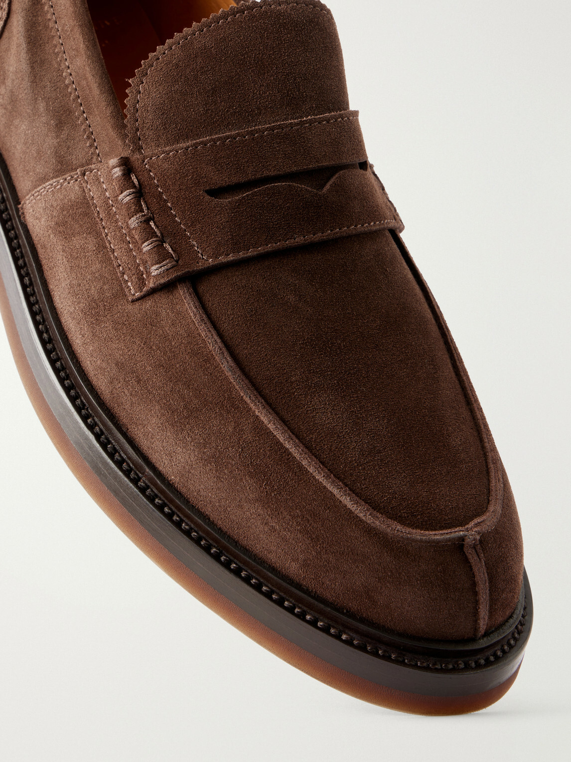 Officine Creative - Sax Flexi 001 Suede Loafers - Brown