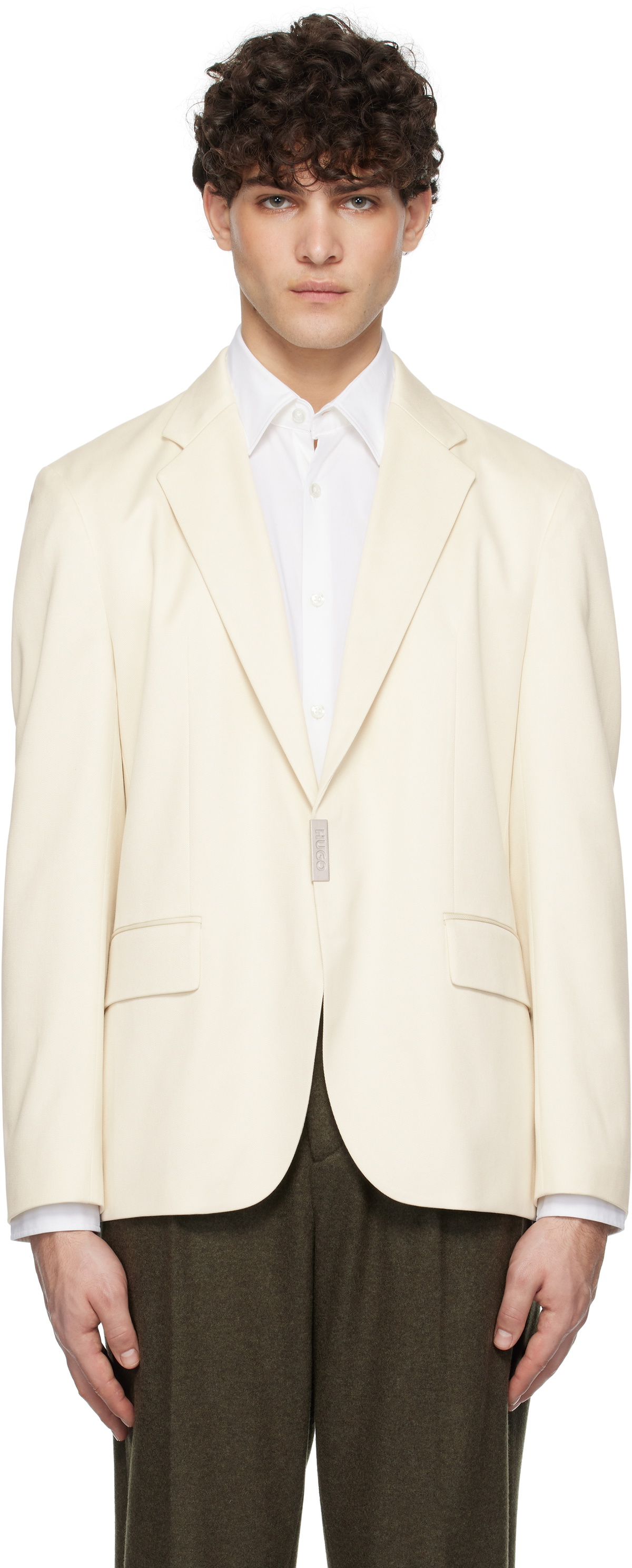 off white blazer fit