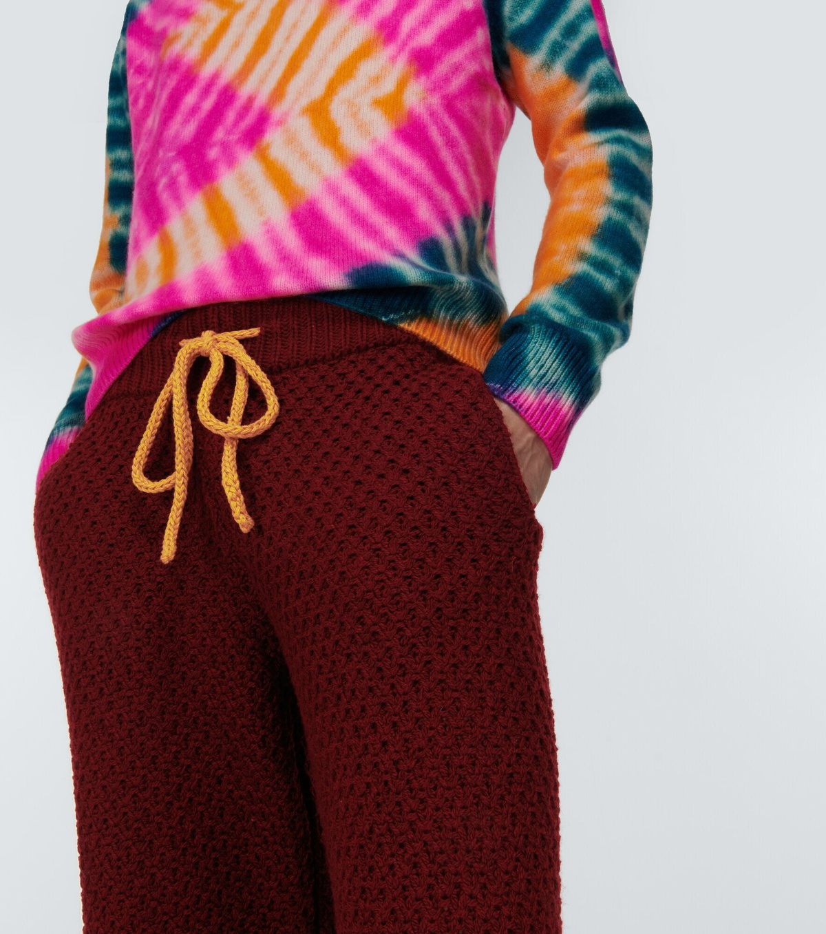 The Elder Statesman - Waffle-knit cashmere pants