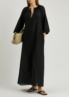 Matteau Cotton-blend Maxi Dress Black