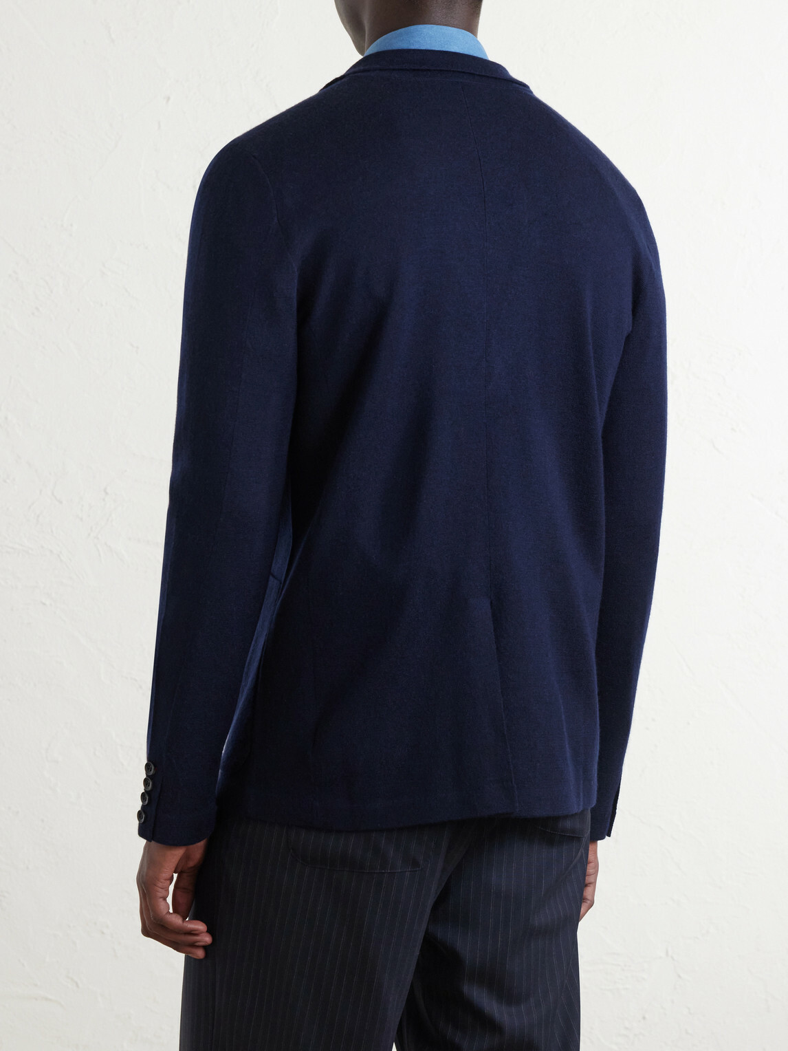 N.PEAL - Cashmere and Silk-Blend Cardigan - Blue