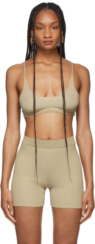 Photo: Jacquemus Beige La Montagne 'Le Bandeau Valensole' Bra