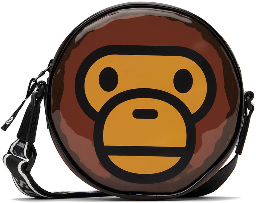 BAPE Ape Head Shoulder Bag 'Brown