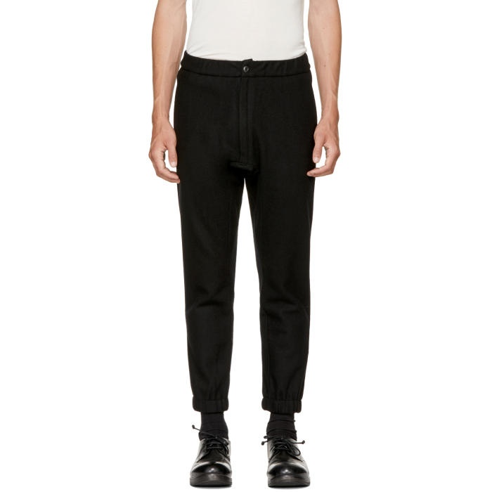Photo: Attachment Black Wool Tapered Trousers 