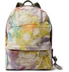 Gallery Dept. - Distressed Logo-Print Tie-Dyed Canvas Backpack - Multi