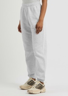 Rotate Sunday Logo-embroidered Cotton Sweatpants Light Grey