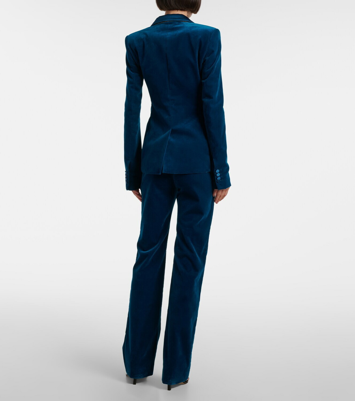 Rabanne Cotton-blend velvet flared pants