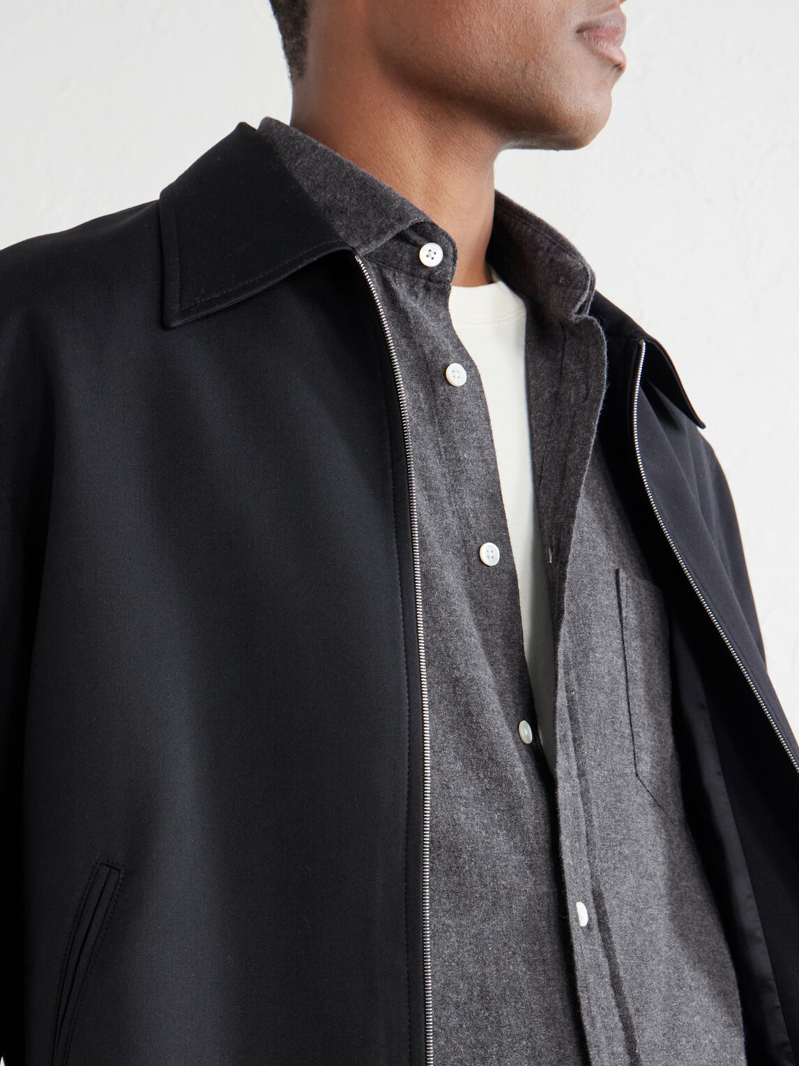 Hartford - Paul Cotton-Flannel Shirt - Gray