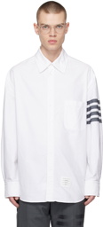 Thom Browne White 4-Bar Shirt