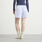 Calvin Klein Women's Cotton Poplin Sleep Short in Sera Stripe Blue Descent