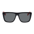 Alexander McQueen Black and Red Court Sunglasses